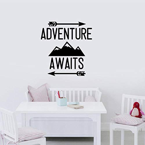 60X57Cm Adventure Waiting Abnehmbarer Aufkleber Wohnzimmer Kinderzimmer Kindergarten Pvc Vinyl Tapete Kunst Wandaufkleber Wasserdichtes Wandbild Home Decor Cover