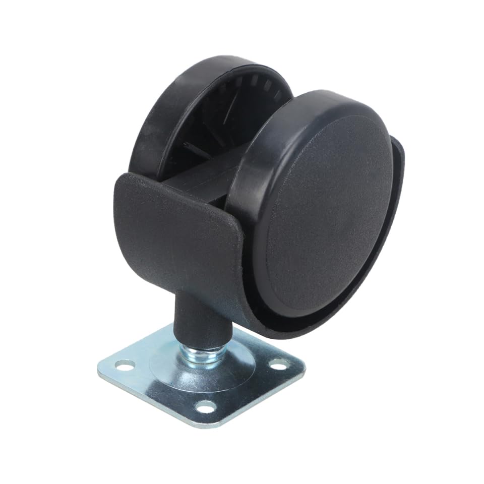 2.16 Inch Office Chair Wheels Universal Wheel Caster Set of 8 Screw in Wheels with Brake Quiet Swivel Roller Wheel Replacement for Furniture Carpet Tile Hardwood Floors