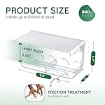 Window Bird Feeder for Outdoors, Clear Birds Feeders Window Mounted with Self-Adhesive Hooks, Outside Wild Bird Watching for Hummingbird,Finch in Garden, Yard, Elderly Kids Viewing - Image 2