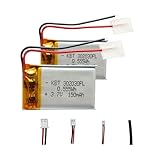 KBT 3.7V 150mAh Li-Polymer Battery：302030 Rechargeable Lithium-ion Replacement Batteries (2pack)