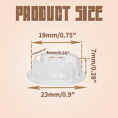 Biaungdo 10 Pcs Clear Bottom Rail Ladder Cord Plugs for Blinds