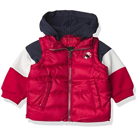 iXtreme Baby Boys' Midweight Vest 2Fer Transitional Jacket, Red, 12 Months Cover