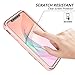 SURITCH Case for iPhone XR, [Built-in Screen Protector] Rose Gold Marble Full-Body Protection Shockproof Rugged Bumper Protective Cover Compatible with iPhone XR 6.1 Inch (Rose Marble)