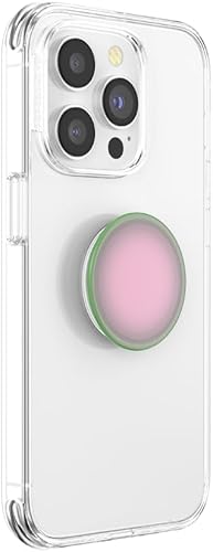 Vista 70 de PopSockets Phone Grip with Expanding Kickstand, Adhesive Grip claro negro