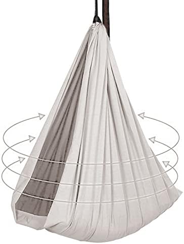 YAWEDA Indoor Swing For Adults With Autism Sensory Swing For Adults Indoor Outdoor Adjustable Hammock For Children Load-Bearing 200kg With Autism ADHD (Color : Blue, Size : 100x280CM/39x110in)