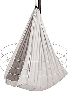 YAWEDA Indoor Swing For Adults With Autism Sensory Swing For Adults Indoor Outdoor Adjustable Hammock For Children Load-Bearing 200kg With Autism ADHD (Color : Blue, Size : 100x280CM/39x110in)