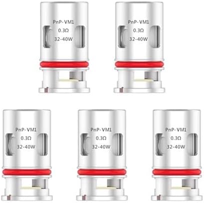 PnP VM1 0.3 Replacement Coils for VooPoo Vinci X Kit Kits Pack of 5 No Nicotine
