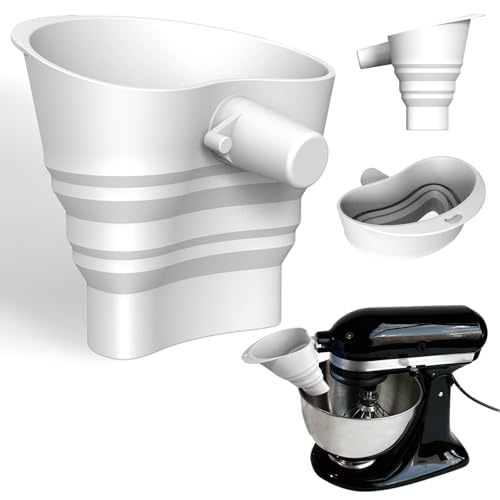 EGOBUY Foldable Silicone and ABS Mixer Funnel