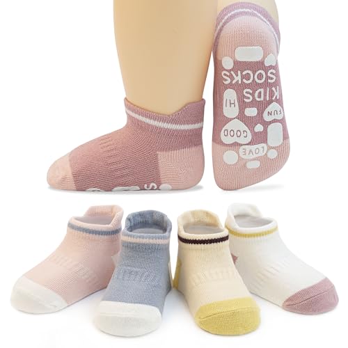 HYCLES Stoppersocken Kinder - 5 Paar ABS Socken für Baby,...