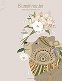 Blumenmuster-Malbuch für Erwachsene 3 & 4 (German Edition)