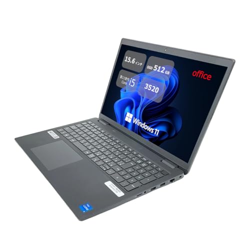 Latitude 3520 ��15.6�^ �t��HD(1920×1080) - ��11���� Core i5- ������8GB - SSD 512GB - USB Type-C - Win11���� - MS Office 2019 (�����ςݕi)