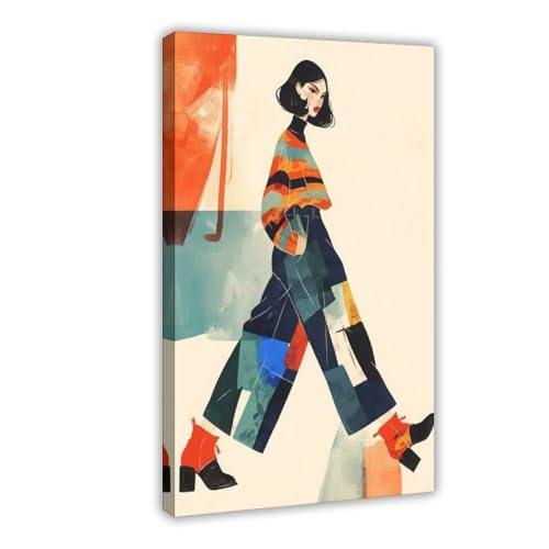 Impression sur toile abstraite pour créer une ambiance moderne de chambre