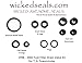 Wicked Seals Fuel Filter Drain Viton Valve Seal Kit w/Vibra-Locs - 1998-2003 for 7.3L Like AP0007 Compatible with Ford Powerstroke Engines