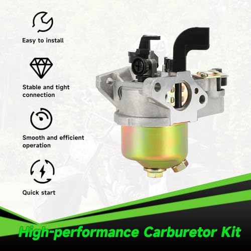 Image of Carburetor Carb Kit Compatible with Monster Mega Moto 80cc 105cc Mini Bike MMB80 MMB105 Motovox MBX10 Baja DB30 Dirt Bug Coleman B100 RT100 Go Kart 79cc 97cc Engine Parts with Throttle Cable