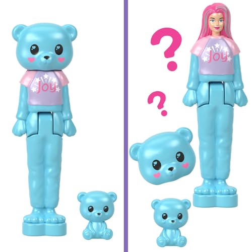 Barbie Mini Barbie Land 5-Pack Pop Reveal Dolls, 1.5-inch Mini Doll with Surprise Reveal & Sensory Play Piece (Styles May Vary) - image 4
