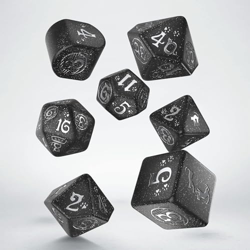 Q Workshop Cats Modern Dice Set Waffle image 4