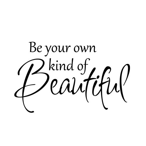 Digtour Wallart Be Your Own Kind Of Beautiful Vinyl Wall Decal Housewares Home Decor (Black, Large) #TOP2