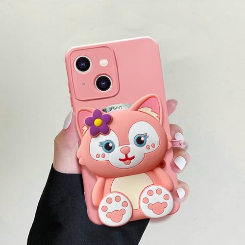 Image of KC Back Cover for Samsung Galaxy S25 FE 5G Baby Fox Pocket Purse Case with Camera Protecion (Pink)