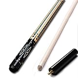 EHAYAS Pool Billiard Queue 57 "Maple Pool Queue 18-20 Unzen, Selektiver Stabkopf, 1/2 Stabkörper Pool-Queue-Set Billard-Queue-Stick Für Bar- Oder Hausgebrauch 20230512(Color:A,Size:11.5MM)