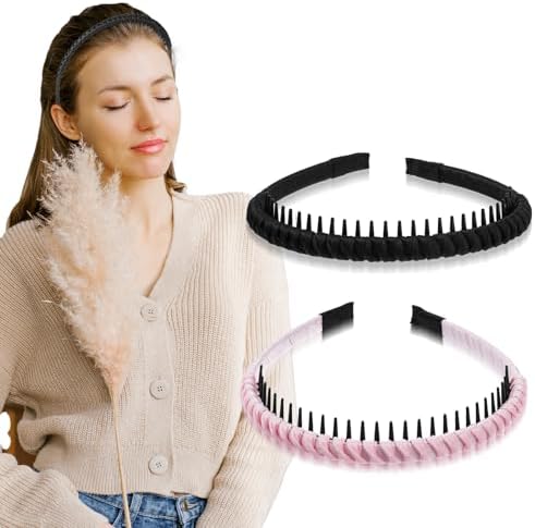 Fasce Per Capelli Sportive Sibba - Set Da 4 Morbide Ed Elastiche Antiscivolo Per Yoga, Corsa E Fitness - Colori: Nero, Grigio, Rosa, Rosso Vino - 2