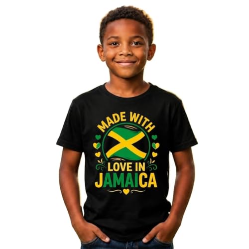Image of D&T Jamaica Made with Love Boys T Shirt Unisex 4XL White