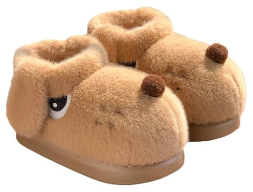 Fuzzy Dog Slippers House Slippers for Women Fluffy Furry Cute Animal Women's Warm Winter Slipper Indoor 2025