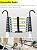 Telescoping Ladder, Telescoping Aluminum Ladder - Lightweight Extension Ladder with Hooks for Rooftop Tent Home RV Attic Outdoor Use(5.5m/18ft)
