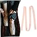 HONMEET 2pcs Ballet Shoe Ribbons for Women and Girls Satin and Canvas Pointe Shoe Laces for Dance Reusable and Comfortable Design