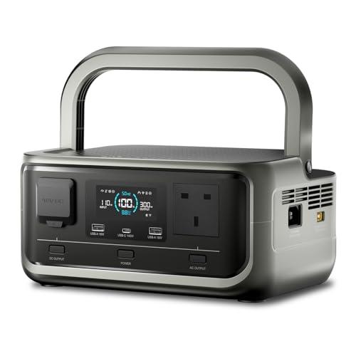 ALLPOWERS VOLIX P300 Portable Power Station, 256Wh LiFePO4 Battery, 300W Solar Generator, <20ms UPS, 100W USB-C Output, 4000 Charge Cycles for Camping Outdoor Travel Emergencies Gaming Festivals