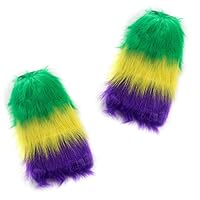 Algopix Similar Product 12 - 2 Pieces  Furry Leg Warmers for Women