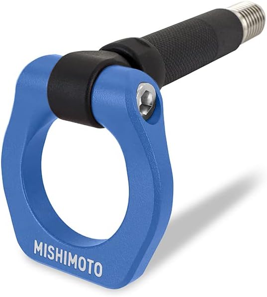 Mishimoto Racing Tow Hook, Front Compatible with BMW F80 M3 2015-2020, Blue