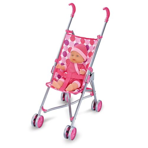 Ram Kids Pretend Play Folding Pushchair Girls Dolls Pram Toy