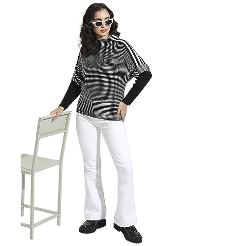 Image of PINACOLADA Women's Solid Ribbed Cropped CardiganFor Casual Wear | V Neck | Long Sleeve | Wool Sweater Crafted with Comfort Fit for Everyday Wear