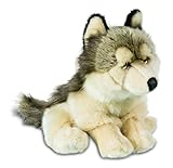 Normativa CE Peluche de lobo sentado 24/20/30 cm
