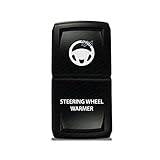 CH4X4 Rocker Switch V2 Steering Wheel Warmer Symbol - Blue Led