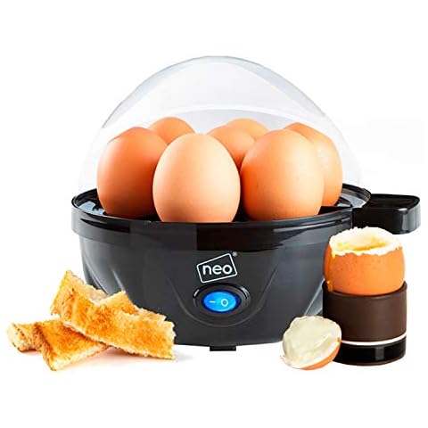 Neo 3 in 1 Durable Kitchen Electric Egg Cooker, Boiler, Poacher Poached Boiled & Omelette Maker Machine Steamer with Timer (Clear Egg) Cover