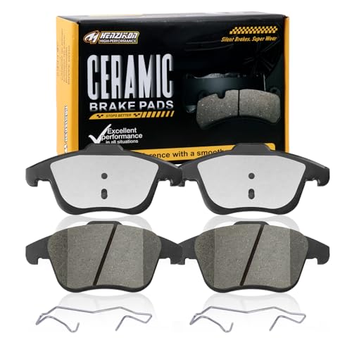 Image of Ceramic Front Brake Pads Set Compatible with 2015-2018 Audi Q3 /Q3 Quattro;2012-2020 Volkswagen Passat;2009-2017 Volkswagen Tiguan;2017-2018 Volkswagen Tiuan Limited (D1375)