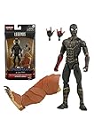 Marvel Legends Series Black & Gold Suit Spider-Man 15cm Collectible Action Figure Toy, 2 Accessories and 1 Build-A-Figure Part(s)