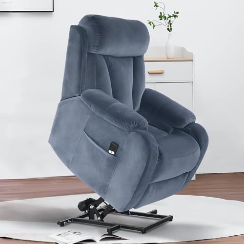 Sillón con función elevadora y masaje tela miniatura 1