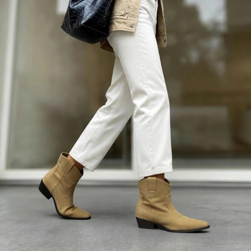 Dream Pairs Women's Faux Suede Slip-On Ankle Booties w/ Block Heel (4 colors) - image 3