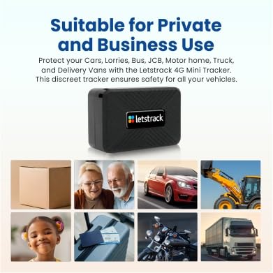 Image of Portable Wireless Mini GPS Tracker Fit Any Vehicles Car Bike No Wiring, 25Days Standby, Magnetic Hidden Anti-Theft Tracker w /GeoFence Real-time Instant 10+ Alerts, 7Day Free Trial, 4G SIM