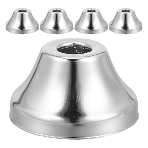 HOLIDYOYO 5 Conectores De Tubería De Agua De Acero Inoxidable Brida Para Urinario Cubierta Decorativa Para Tubería Cubierta Decorativa Para Urinario De Brida Cónicas De Acero