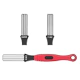 Fishing Hook Hone Diamond Sharpener Multi Groove Dual Grit Medium and Fine Knife Sharpening Stone(1 piece) 丨Durable Quality Convenient and Portable Design丨Handy Tool for Fishing