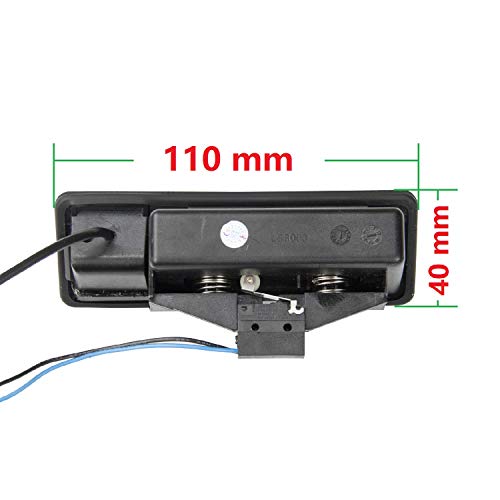 Tailgaters Black Tailgate Backup Reverse Handle With Camera For Bmw X1 X3 X4 X5 F30 F31 F34 F07 F10 F11 F25 F26 E84,530I/536Li/335I/328I/335I/320I/330I/X1/520Li (A =110X40 Mm) #TOP3