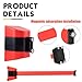 Rusopobe Crowd Control Magnetic Wall Barrier, Retractable Industrial Barricade Barrier High Visibility Red Warning Tape Belt for Indoor and Outdoor Crowd Control Use(Red,2m/6.6ft)