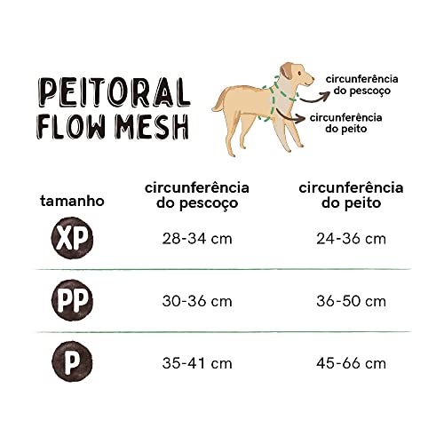 Peitoral Flow Mesh Roxo e Verde Tam. P Mimo - PP319