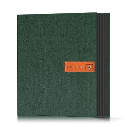 Popotop 4x6 Photo Album 200 Pictures, Linen Hardcover, Reinforced Spine