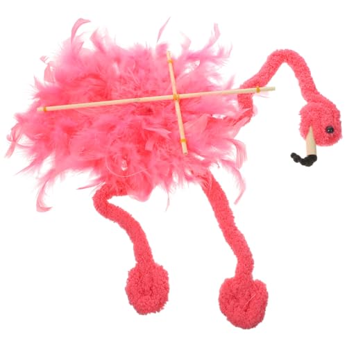 ZUNOXAZ Flamingo Marionettenpuppe PlüSchtiere Interaktive Marionettenspielzeug Tiermarionetten FüR Puppentheater Vorstellungen Und Kreatives Figurenhandwerk