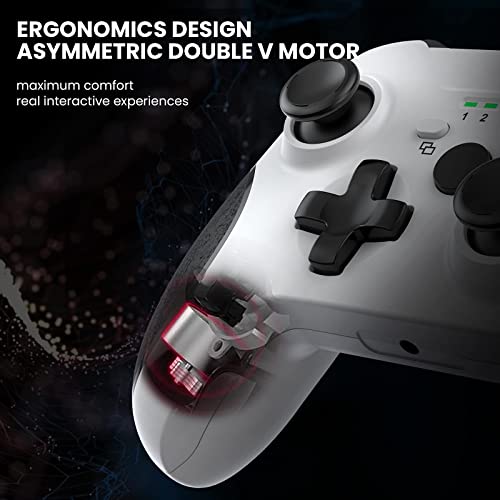 Yccsky Wired Controller For Xbox One/Xbox Series X|S,Pc Game Controller Compatible With Windows 11/10/8/7,Gamepad With Audio Jack And Dual-Vibration Turbo (White) #TOP4