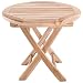 Produktbild MACOShopde by MACO Möbel Raburg Garten-Beistelltisch RUND in Natur - Teak-Holz, 50 cm Durchmesser, 50 cm hoch